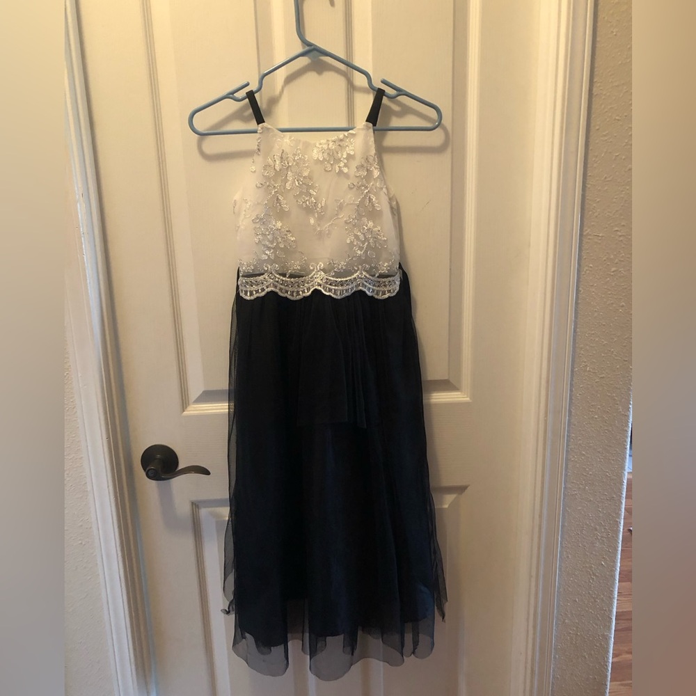 Nannette White Dress with Metallic Details